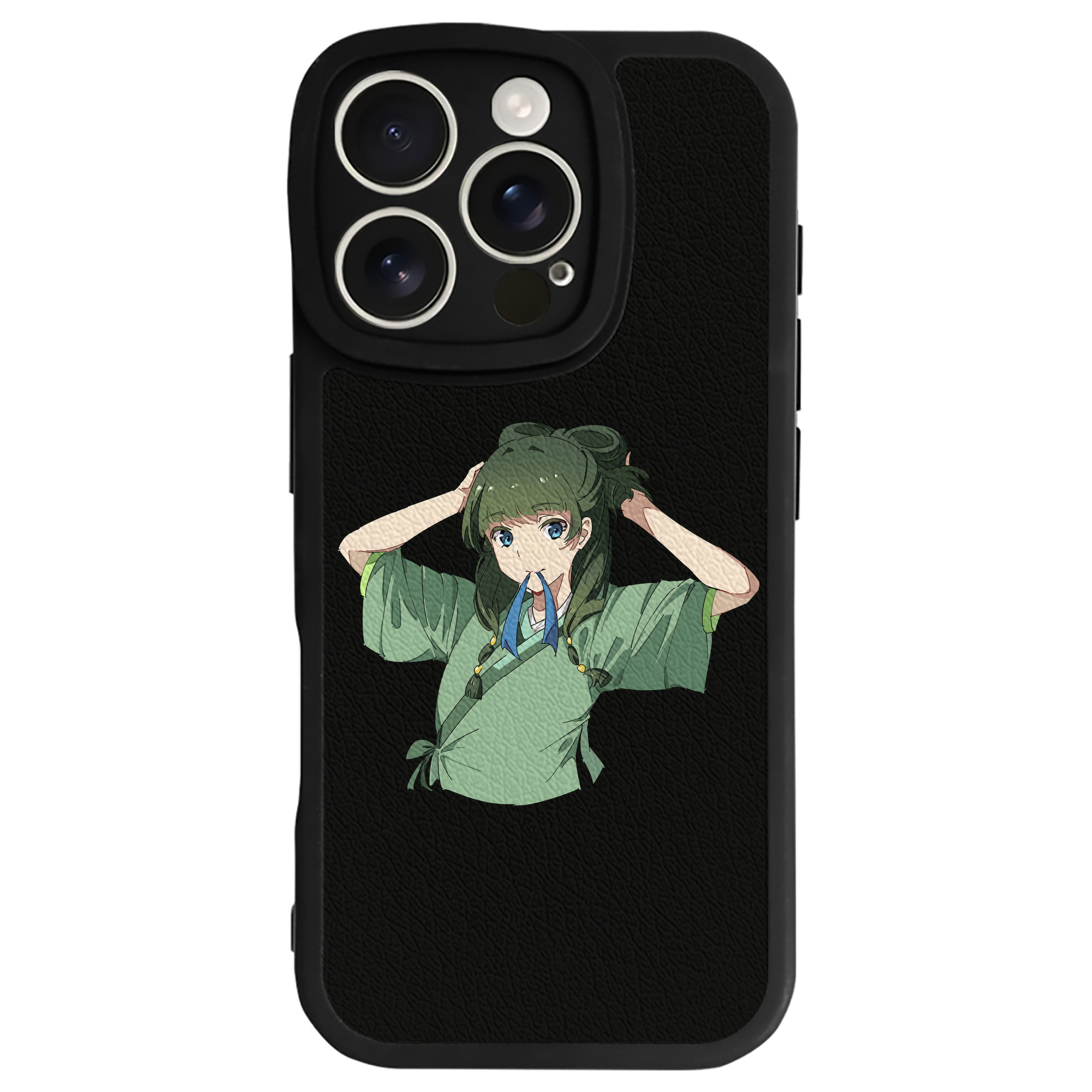（画像用） 薬屋のひとりごと The Apothecary Diaries 【iPhone 16シリーズ対応】シリコンスマホケース（レザー調） 材質：シリコン